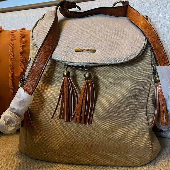 Simply Noelle Canvas Backpack Adjustable Straps NWOT main image 7